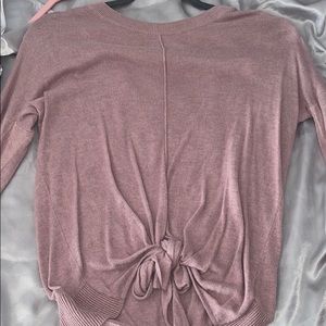 mauve pink sweater